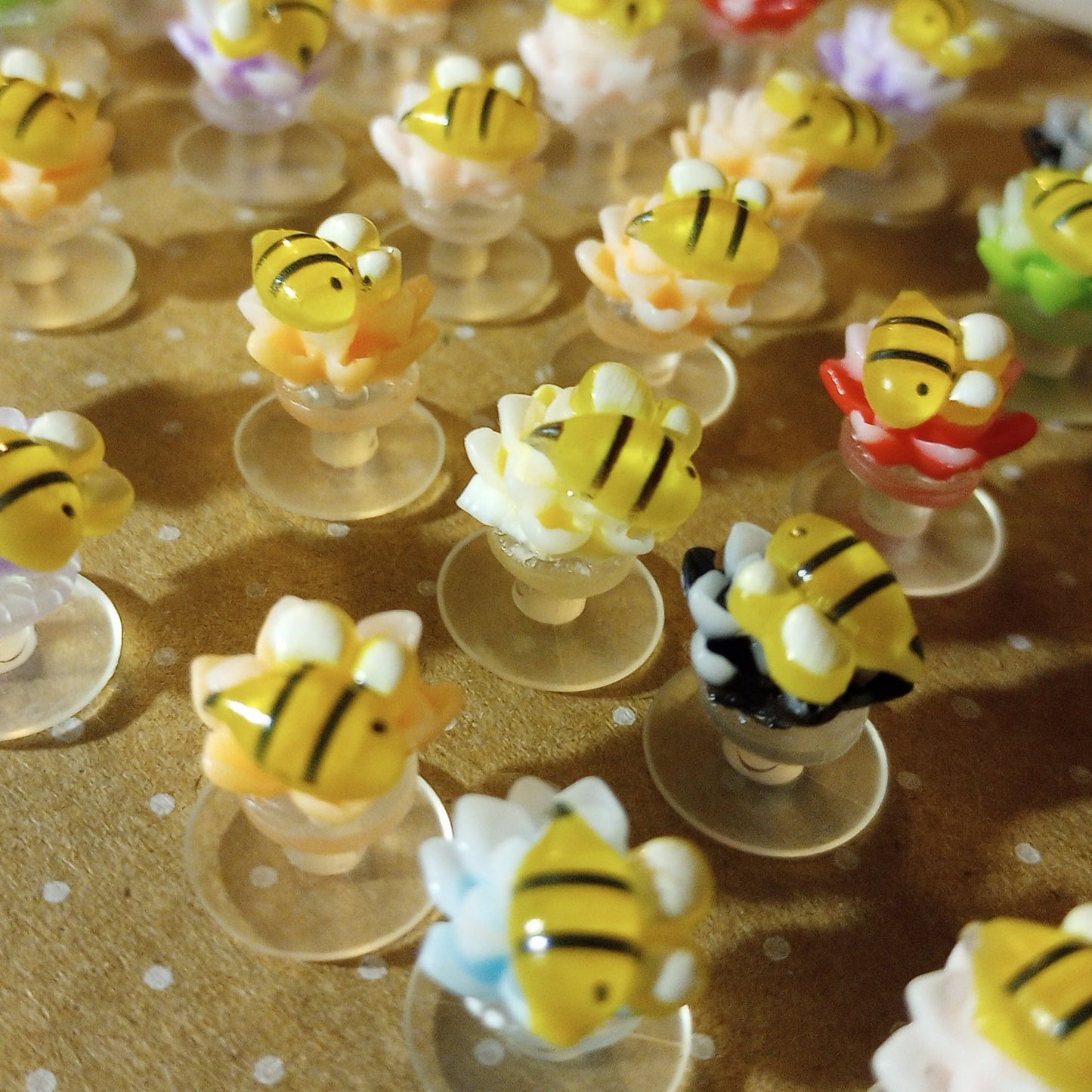 Flower & Bee Shoe Charm
