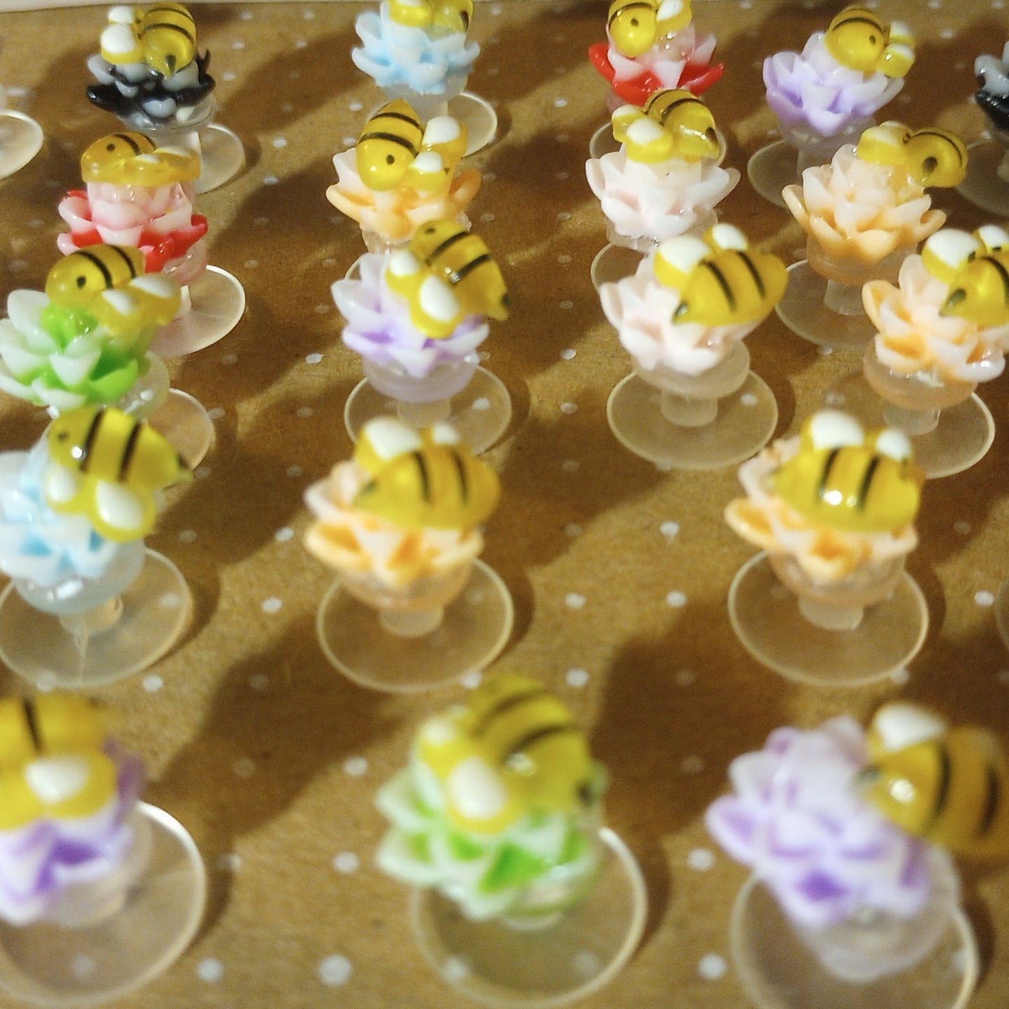 Flower & Bee Shoe Charm