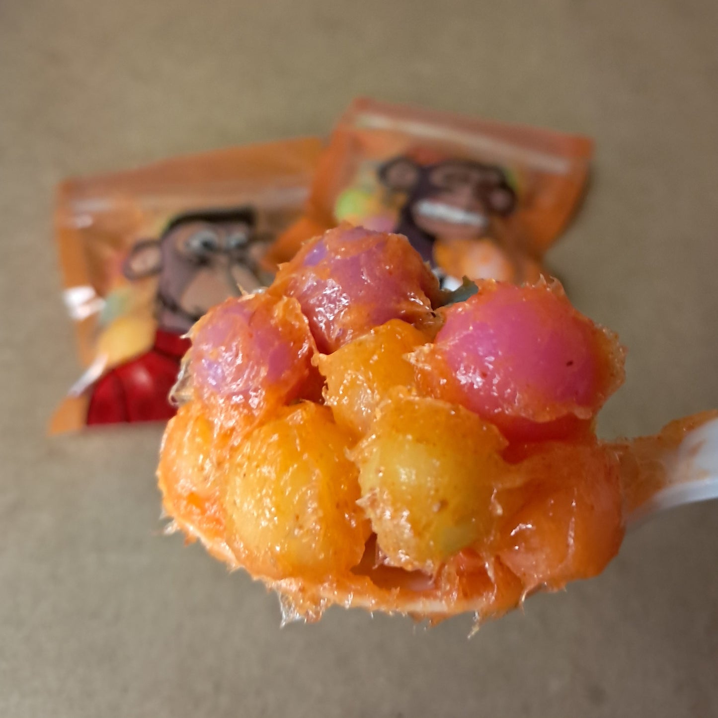 Monkey Balls! Fishing Lures Sample - 10 Piece Sinking Silicone Glow in the Dark UV Lures covered in Bait Attractant Gel