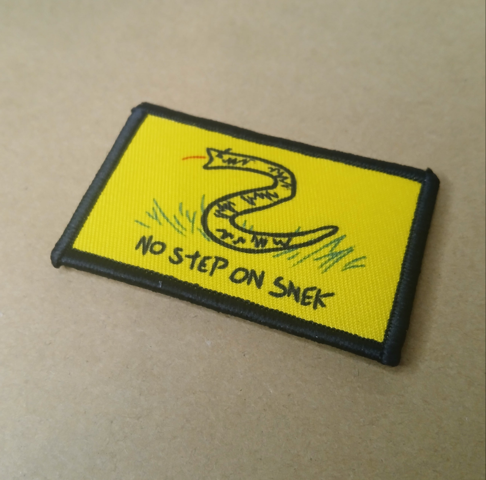 Texas Velcro Patch Embroidered 3X2 inch Dont Tread on Me Tactical Morale Hook and Loop