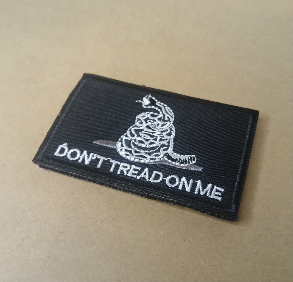 Texas Velcro Patch Embroidered 3X2 inch Dont Tread on Me Tactical Morale Hook and Loop