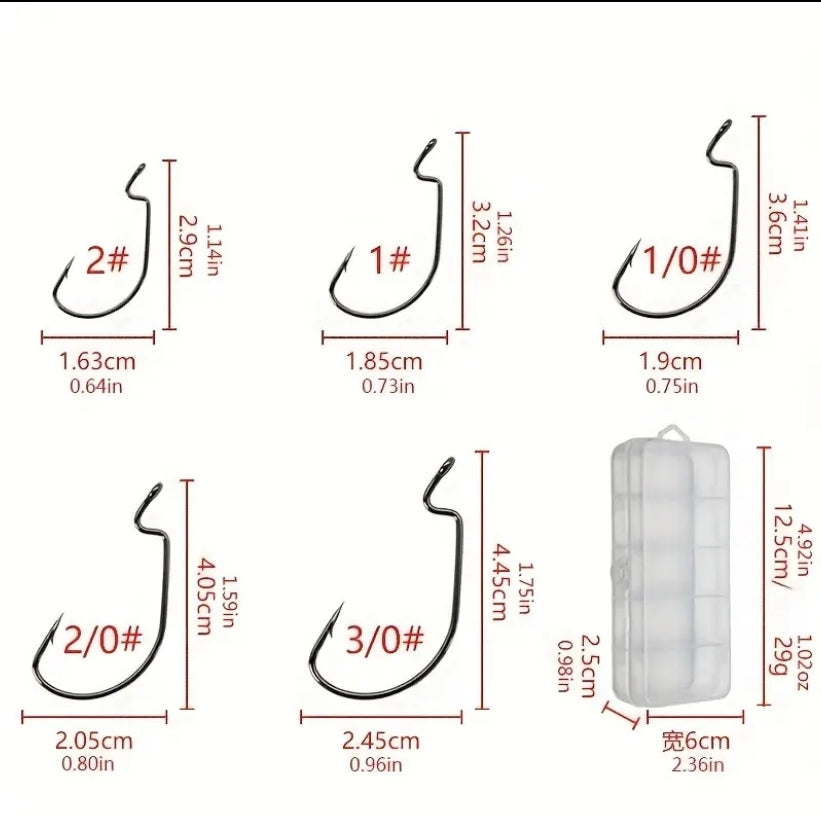 50 Piece Large Fishing Hooks
