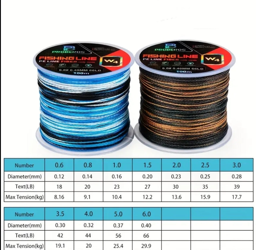 Endurcast 100M Camo Braided Fishing Line