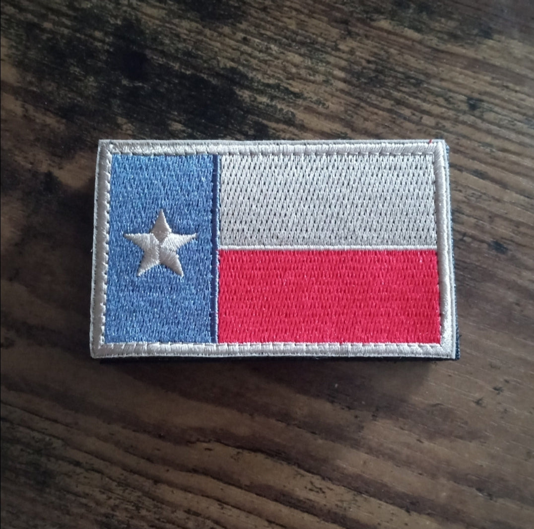 Texas Velcro Patch Embroidered 3X2 inch Dont Tread on Me Tactical Morale Hook and Loop