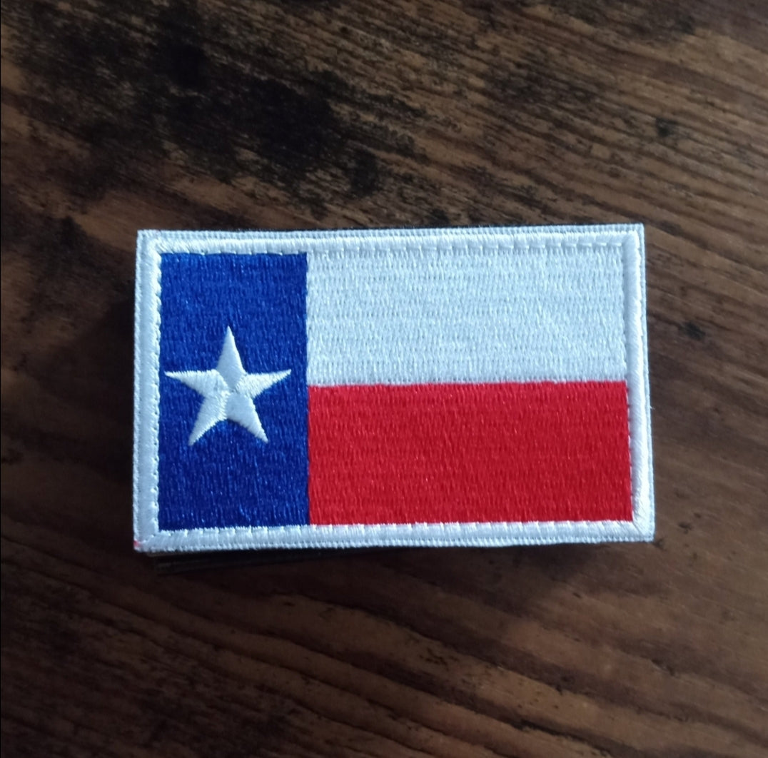 Texas Velcro Patch Embroidered 3X2 inch Dont Tread on Me Tactical Morale Hook and Loop