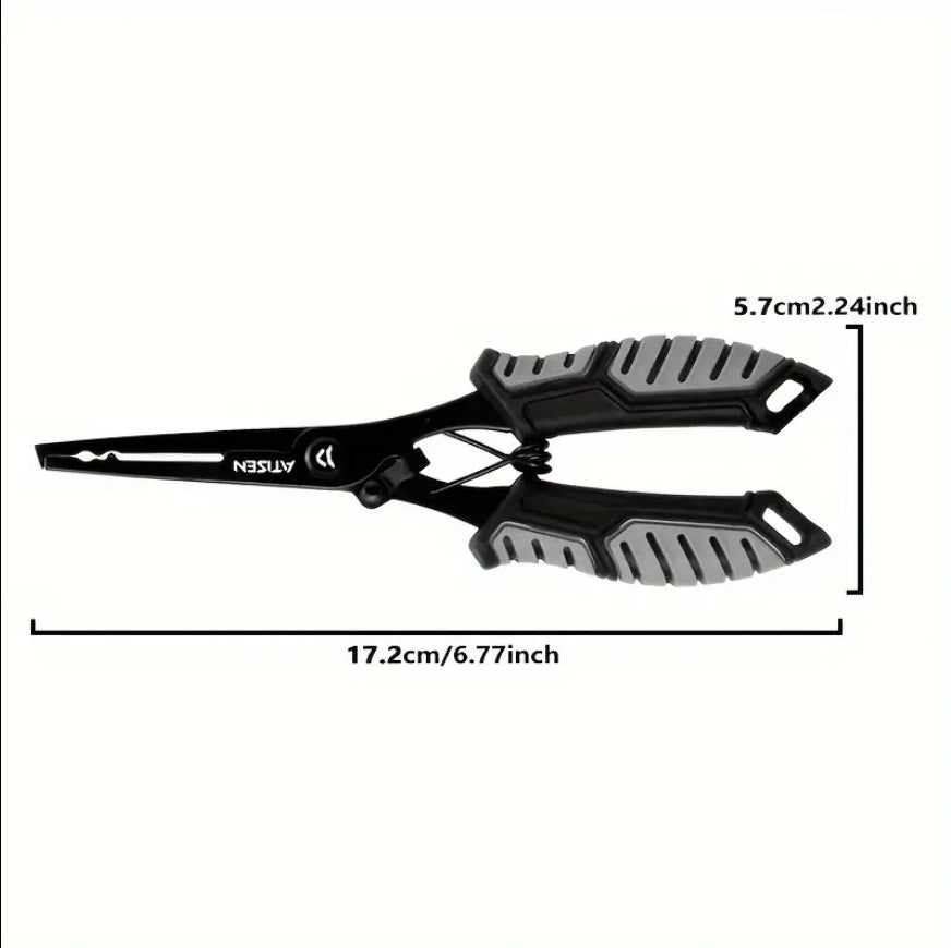 2pcs Stainless Steel Fishing Pliers - Essential Tools for Easy Fish Control and Outdoor Fishing - Made Strong for Saltwater and Freshwater Fishermen