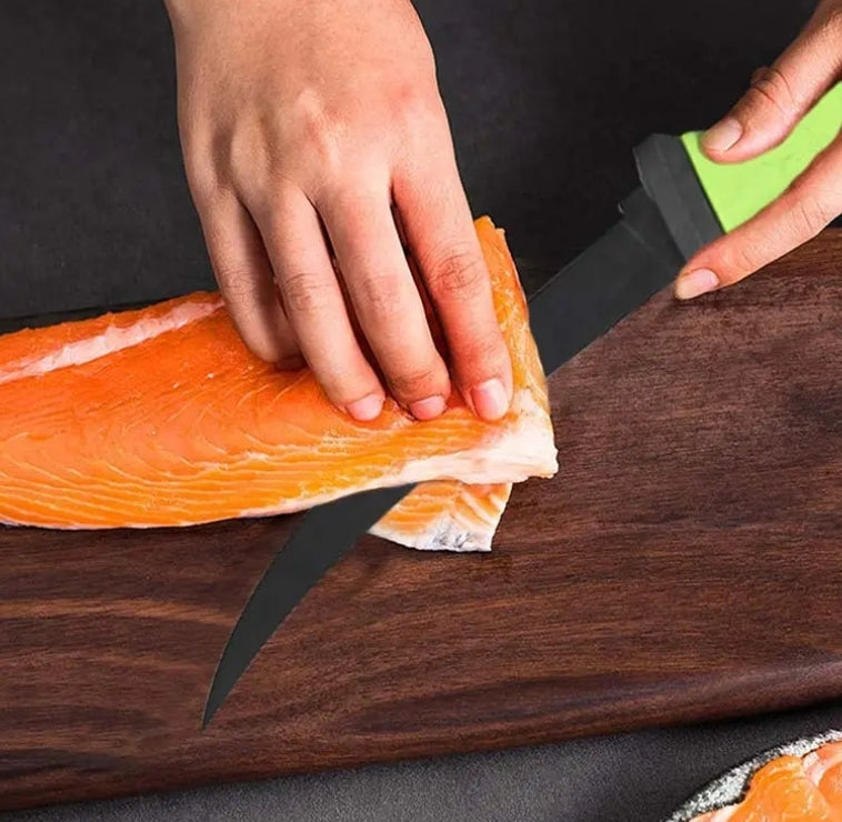 Professional Grade Fishing Filet Knife - Stainless Steel - Multiple Sizes - Soft Grip
