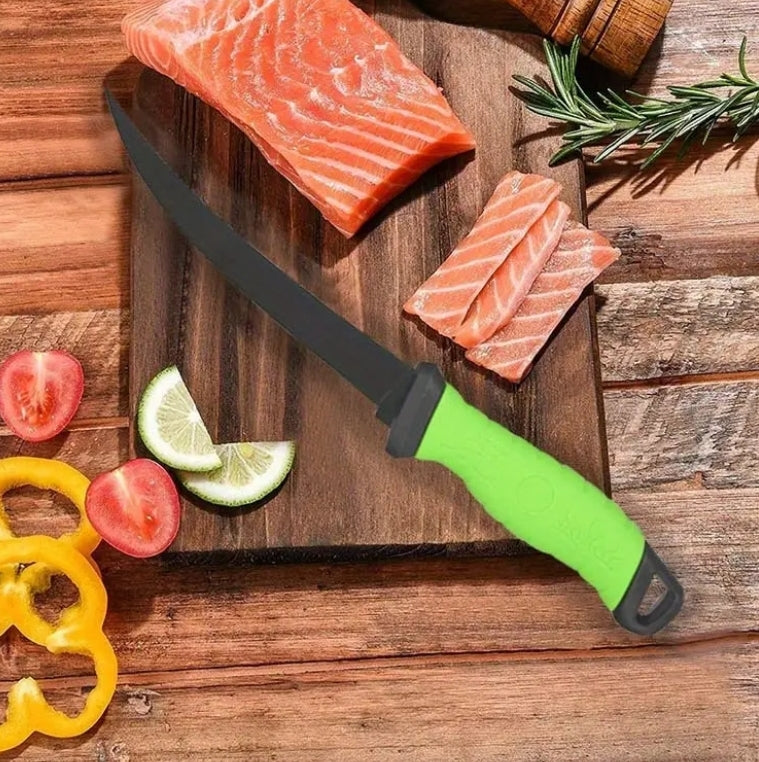 Professional Grade Fishing Filet Knife - Stainless Steel - Multiple Sizes - Soft Grip