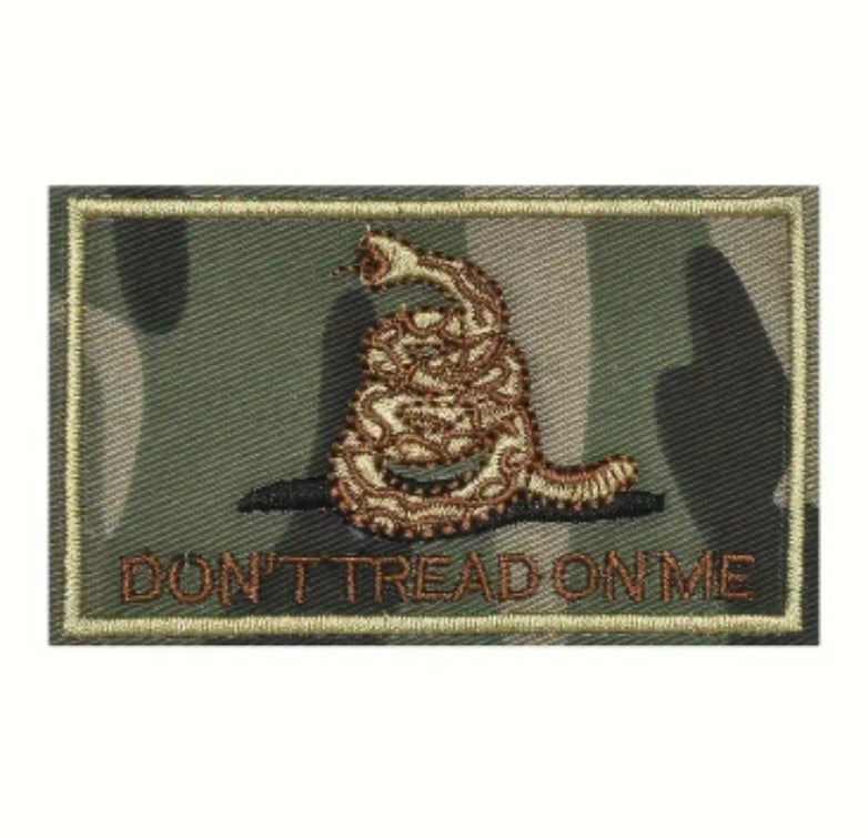 Texas Velcro Patch Embroidered 3X2 inch Dont Tread on Me Tactical Morale Hook and Loop