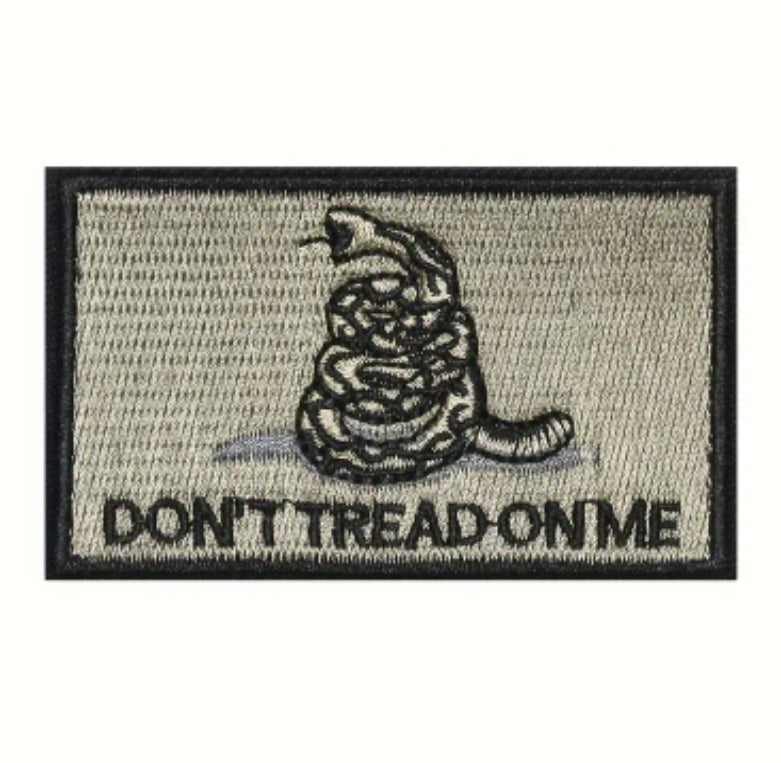 Texas Velcro Patch Embroidered 3X2 inch Dont Tread on Me Tactical Morale Hook and Loop