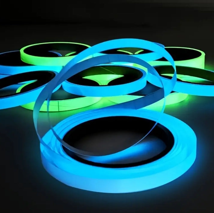 GLOW Tape for Fishing Rod - 10 FOOT ROLL - Glow in the Dark Waterproof Tape for Fishing, Hunting, Automotive, Crafts