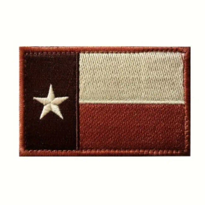 Texas Velcro Patch Embroidered 3X2 inch Dont Tread on Me Tactical Morale Hook and Loop