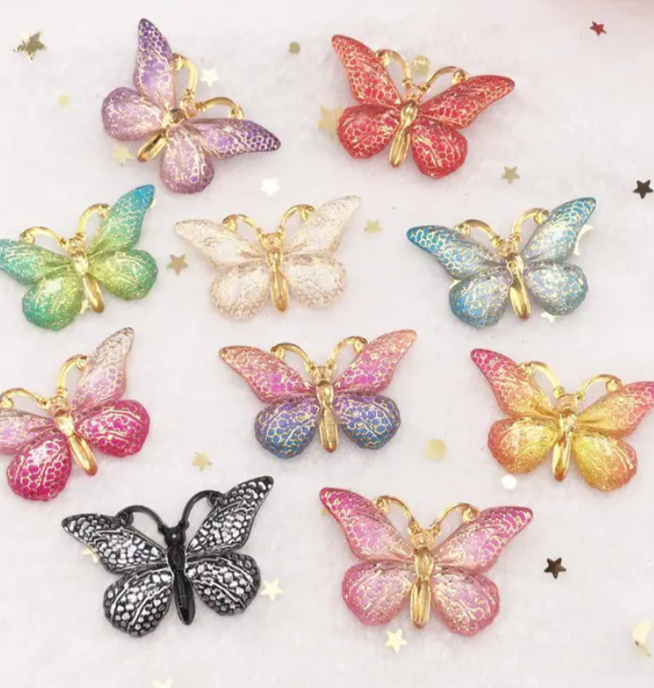 Big Butterfly Shoe Charm