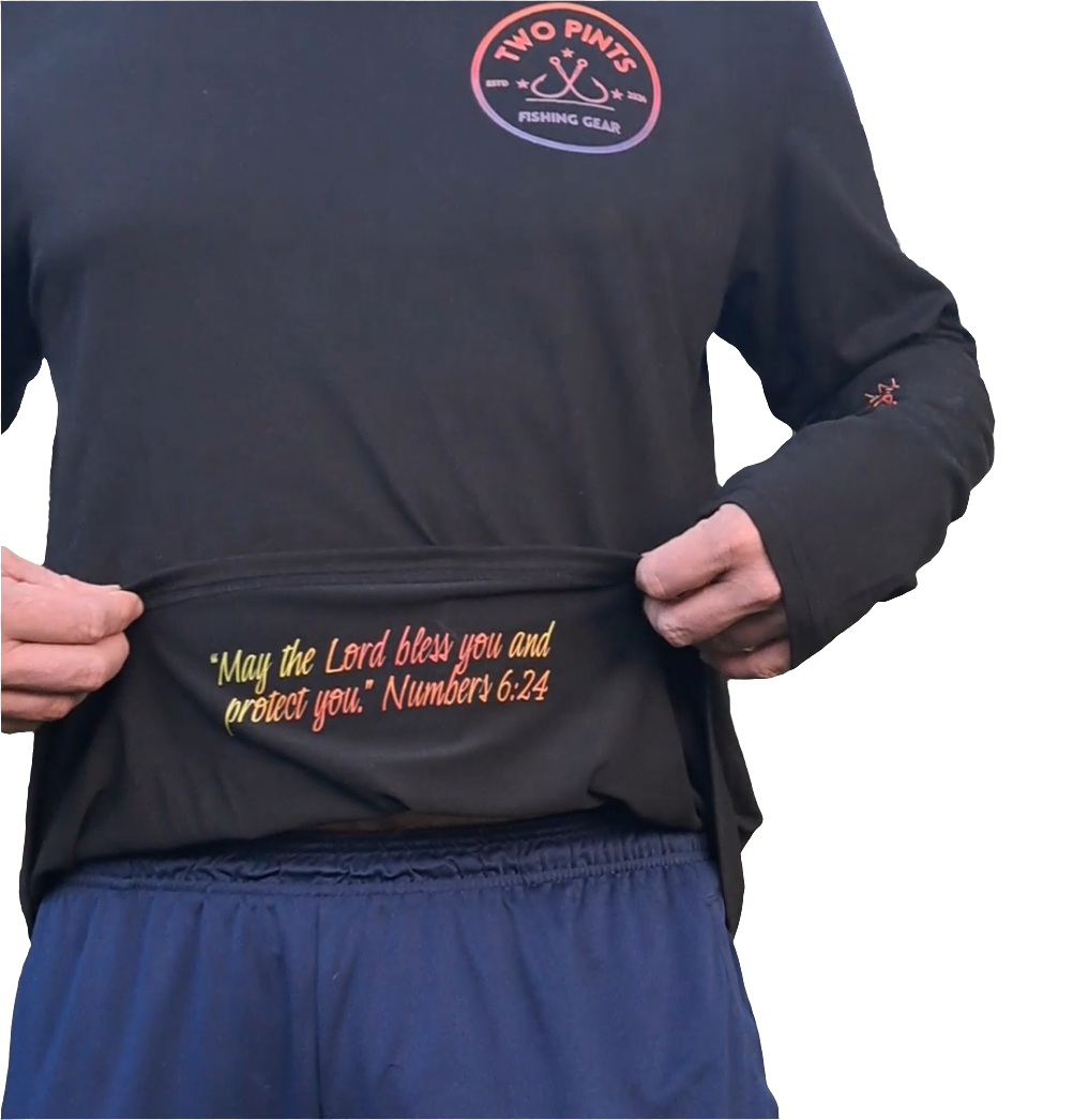 First Edition Fishing Shirt Long Sleeve UPF 50+ with Scripture