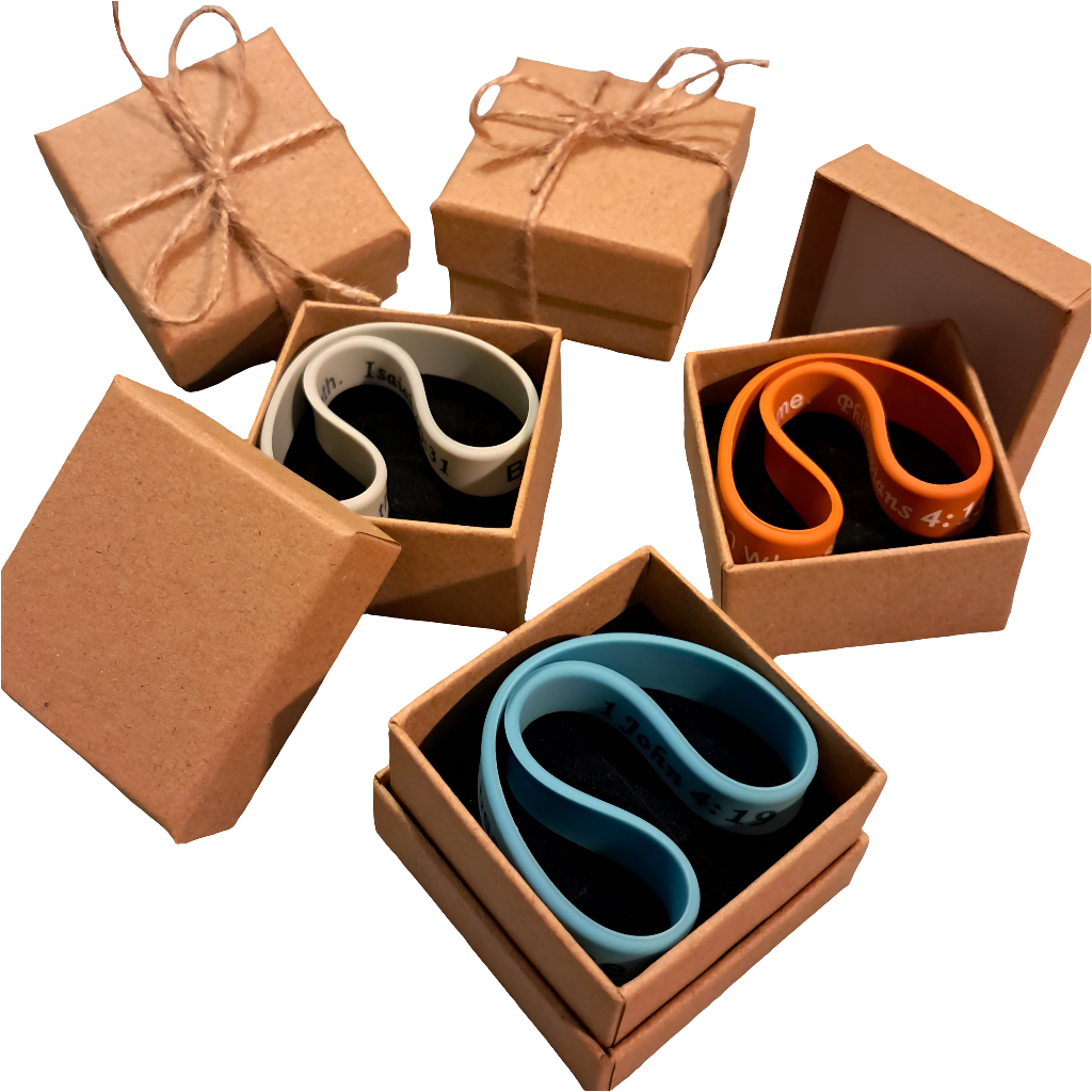 Spiritual Scripture Bracelet – 20 Warm Pastel Colors | 20 Unique Verses | Waterproof Silicone | Gift Box Included