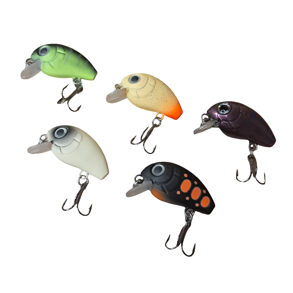 Mini Crankbait 1.1 Inch - Premium Hand Painted Fishing Lures