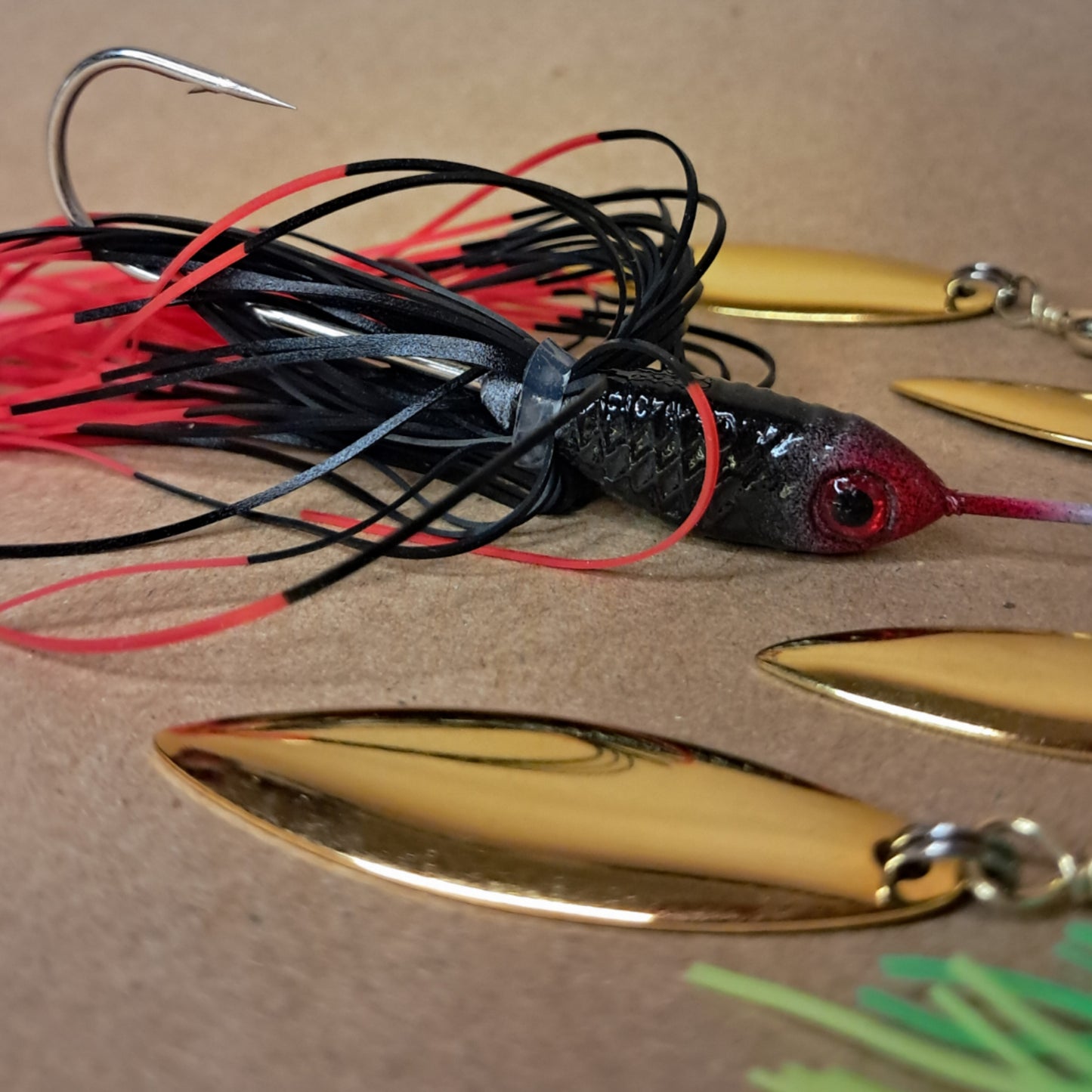 5pcs Bionic Willow Blade Spinnerbait Set