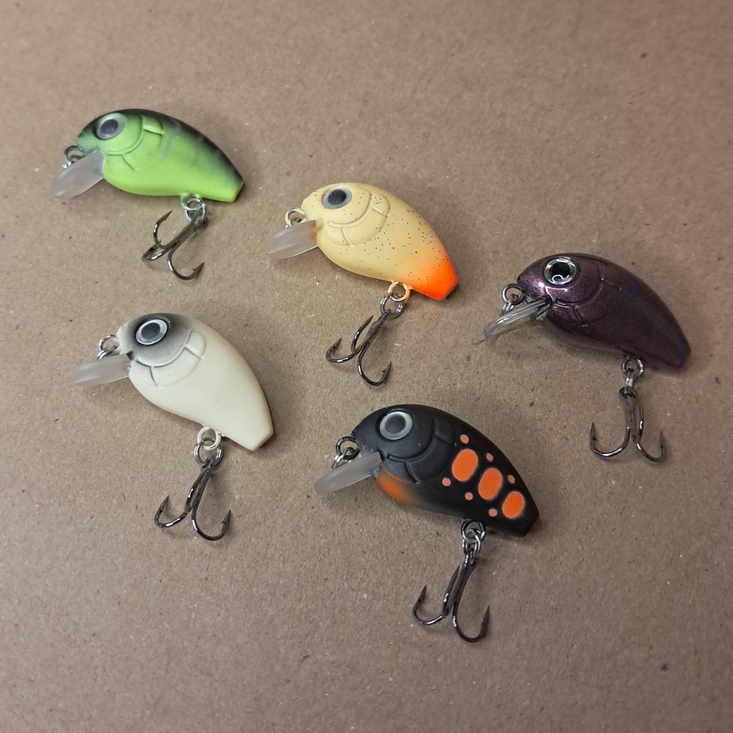 Mini Crankbait 1.1 Inch - Premium Hand Painted Fishing Lures