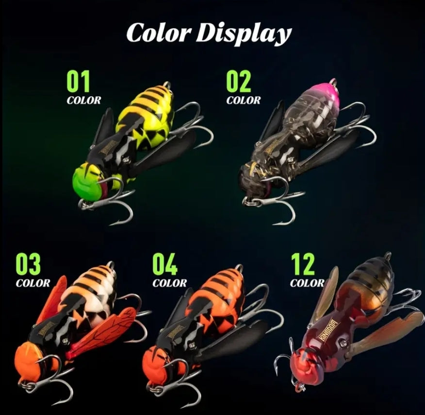 1.57 Inch Bionic Wasp Topwater Fishing Lure