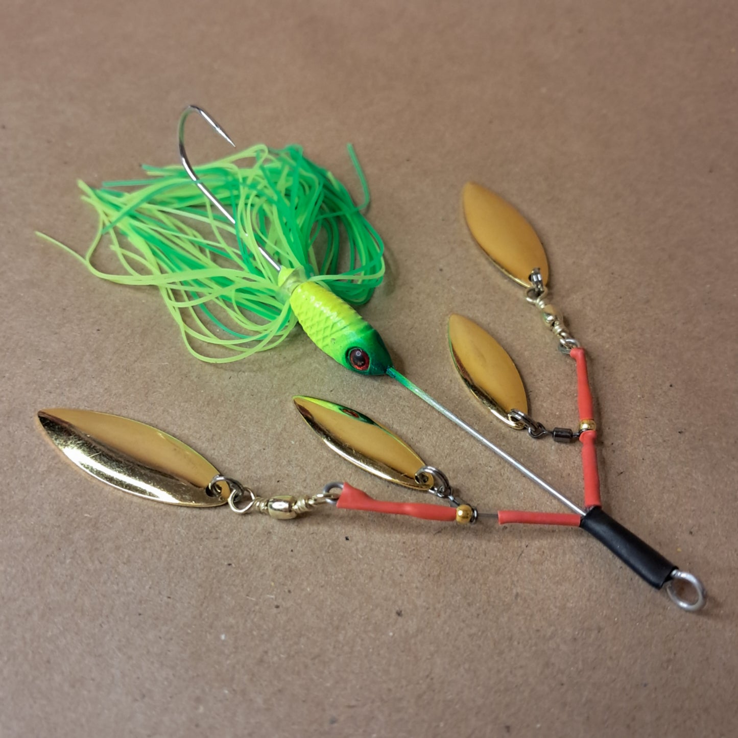 5pcs Bionic Willow Blade Spinnerbait Set