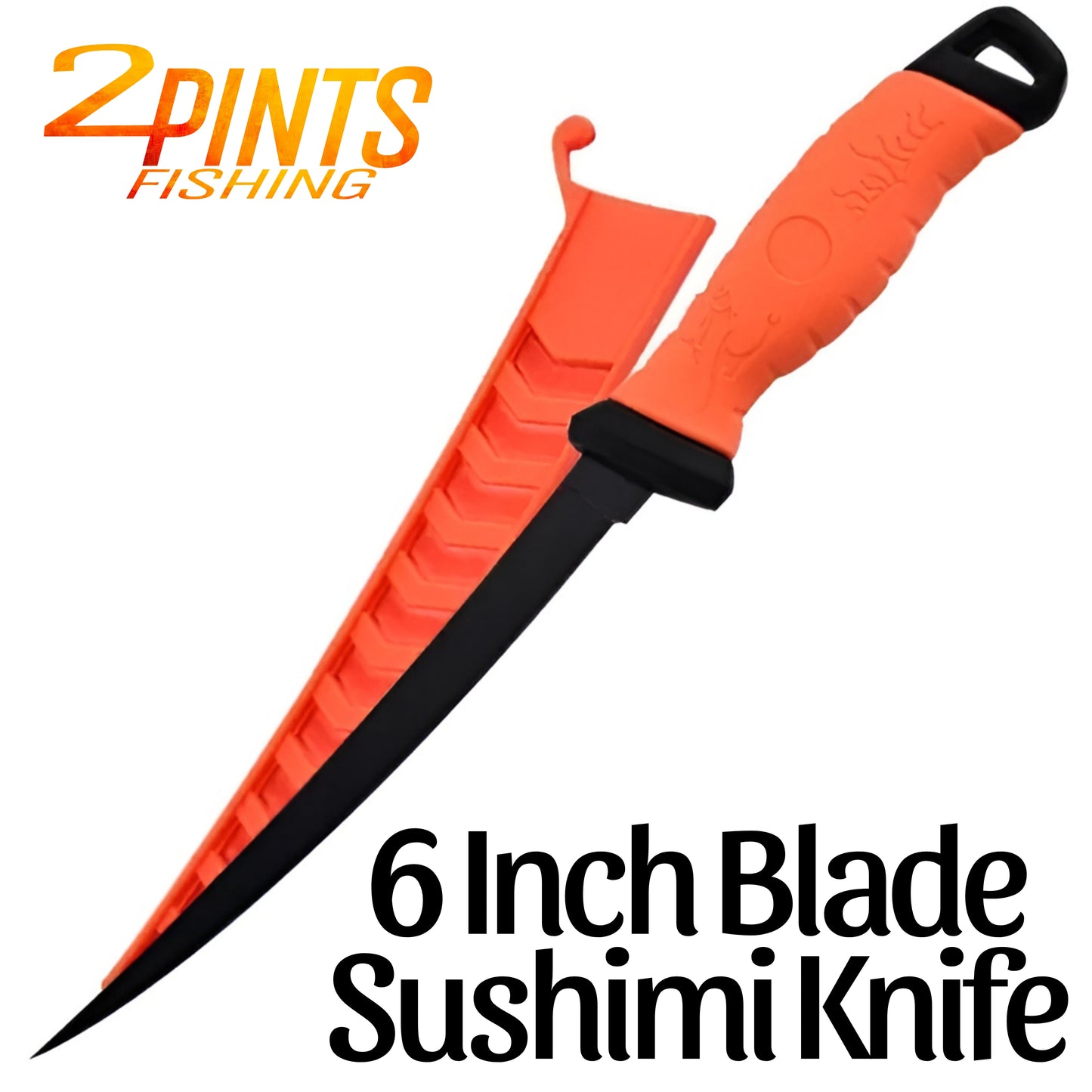 Professional Grade Fishing Filet Knife - Stainless Steel - Multiple Sizes - Soft Grip