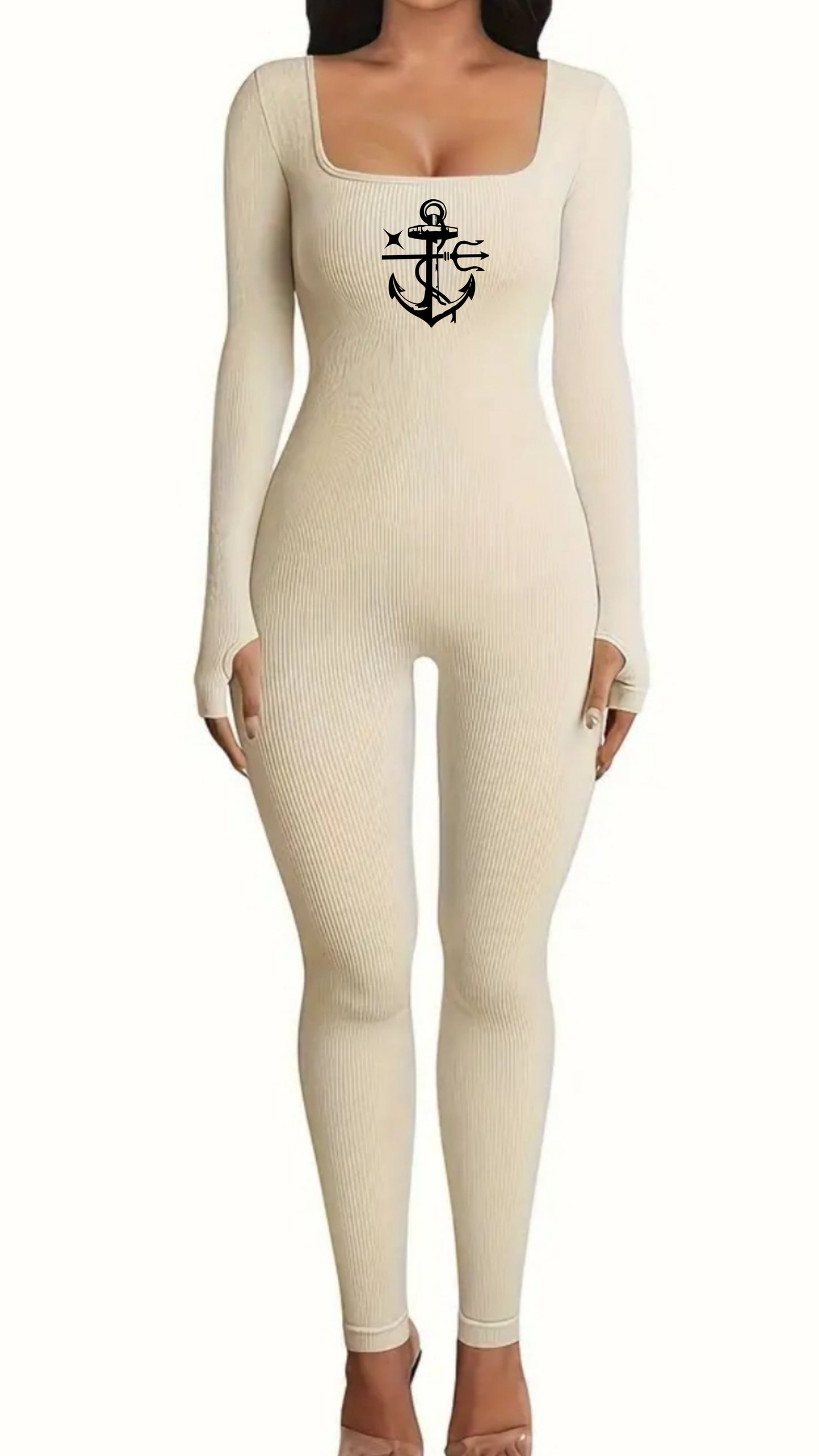 Sculpting Knit BodySuit - 9010 Blend PolySpandex with Thumb Holes