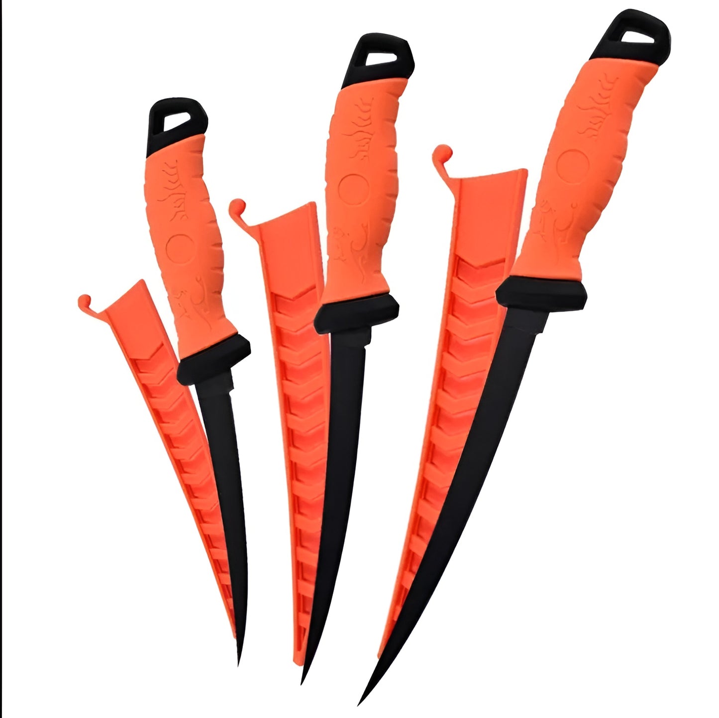 Professional Grade Fishing Filet Knife - Stainless Steel - Multiple Sizes - Soft Grip