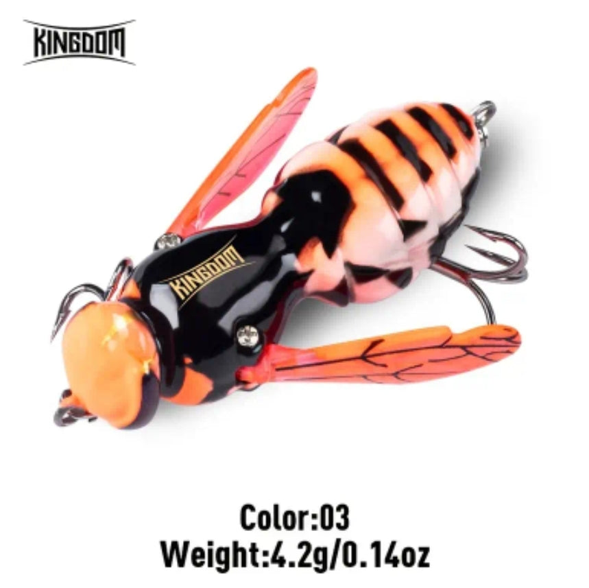 1.57 Inch Bionic Wasp Topwater Fishing Lure
