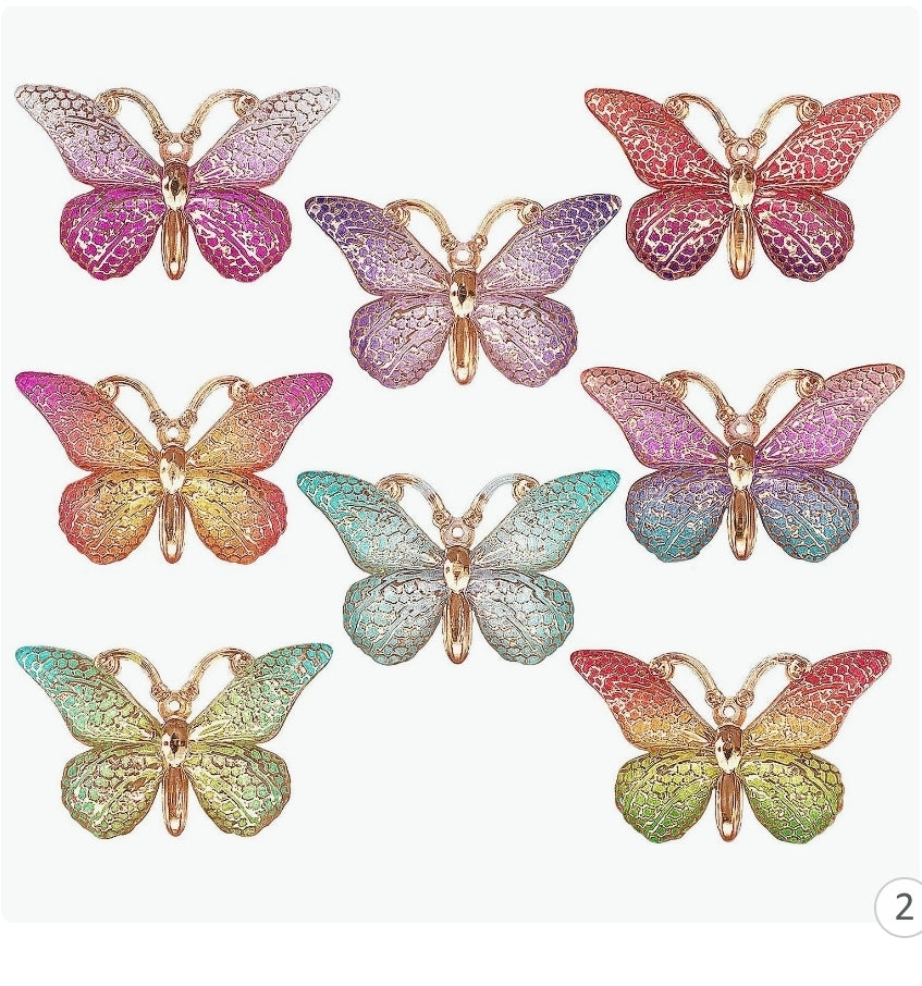 Big Butterfly Shoe Charms