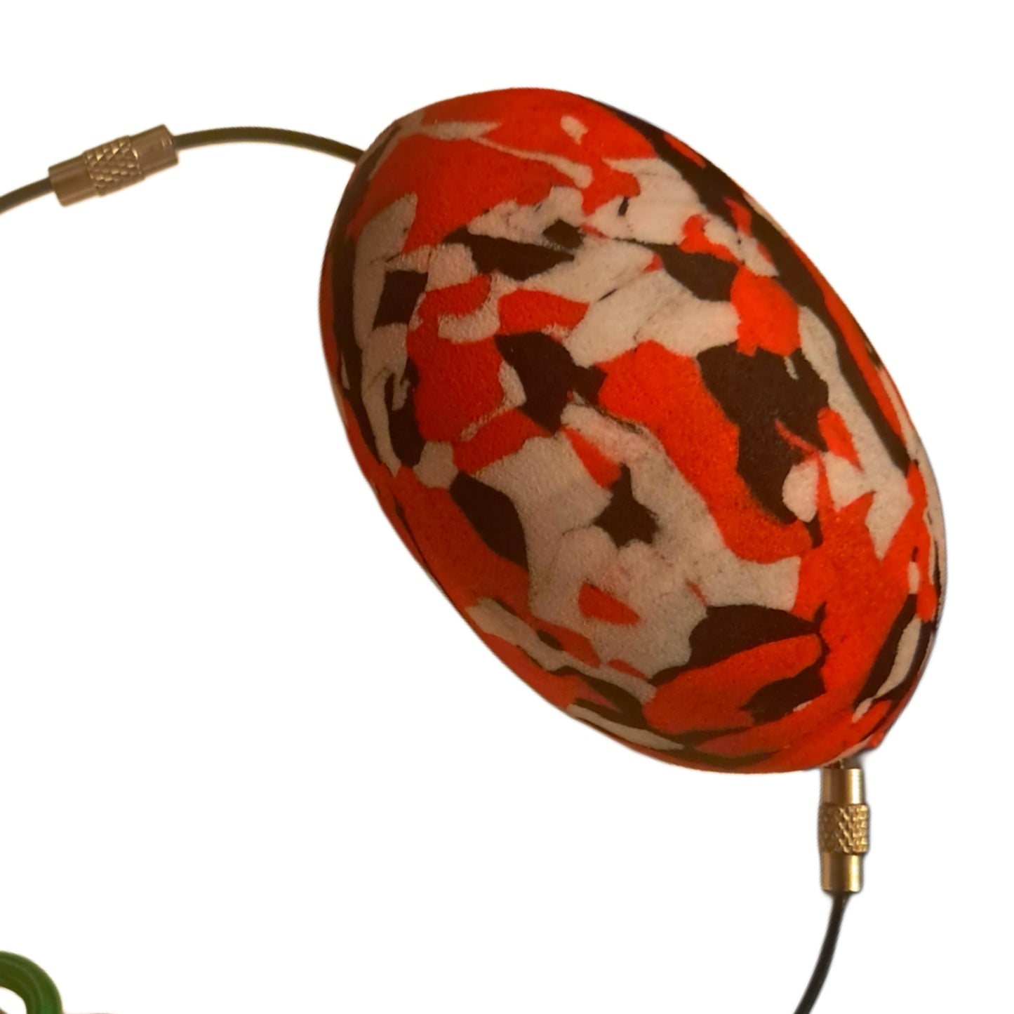 Floating Keychain - 3 Inch EVA Camo floats with Steel Cables and Carabiners - Protect Valuables while on the water!