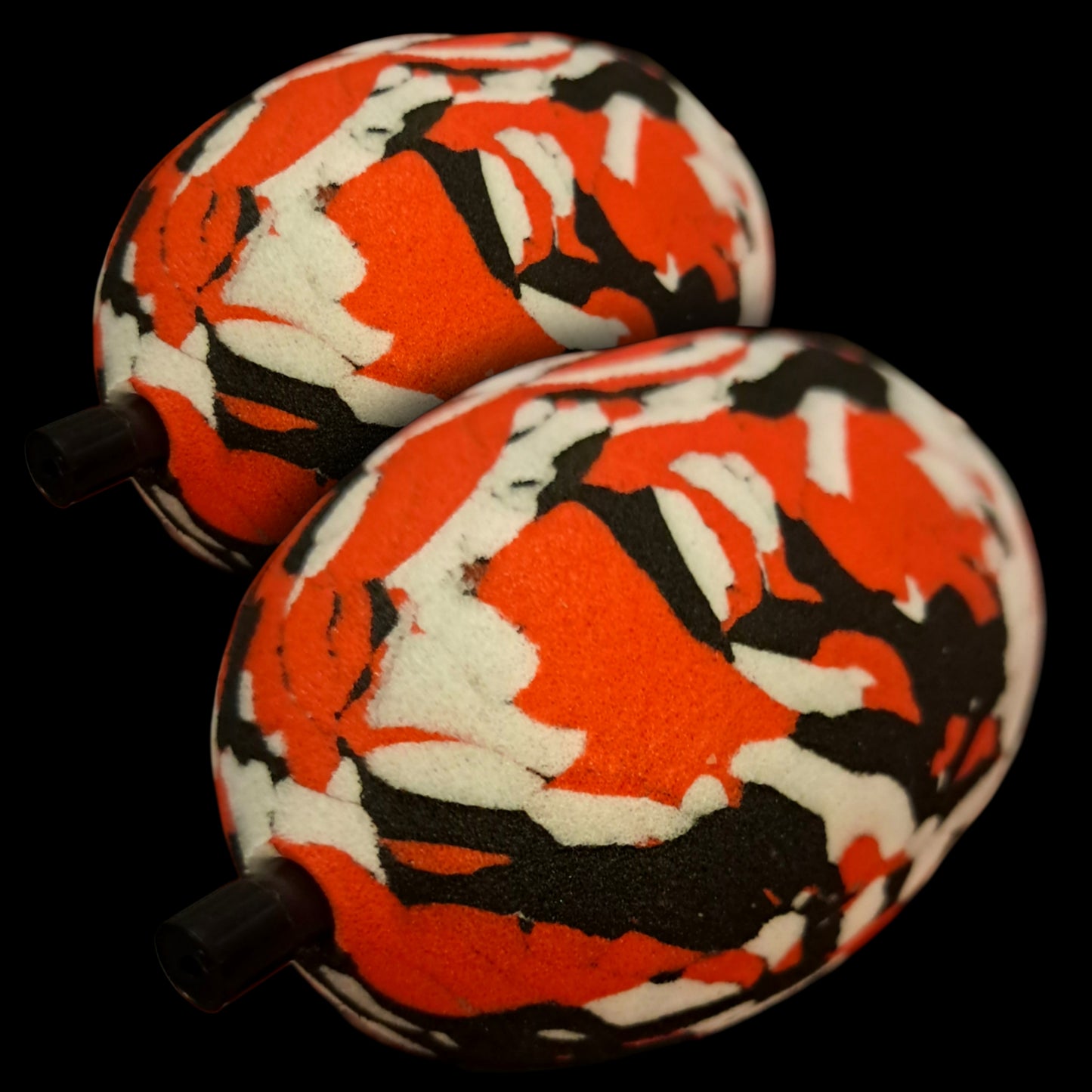 Floating Keychain - 3 Inch EVA Camo floats with Steel Cables and Carabiners - Protect Valuables while on the water!