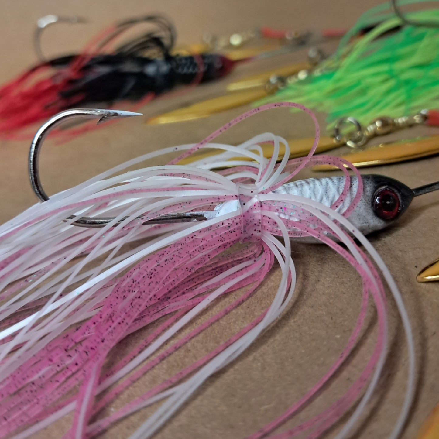 5pcs Bionic Willow Blade Spinnerbait Set