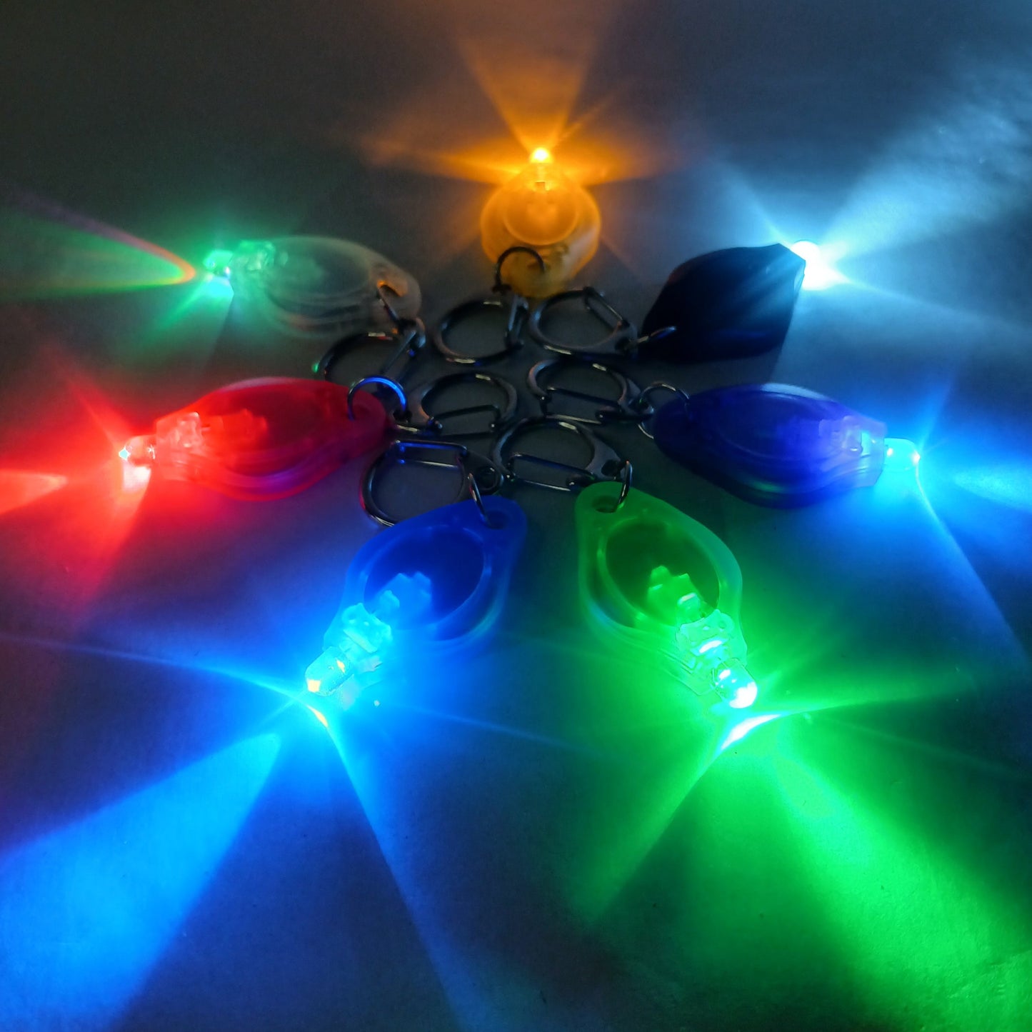 Color LED Keychain Light