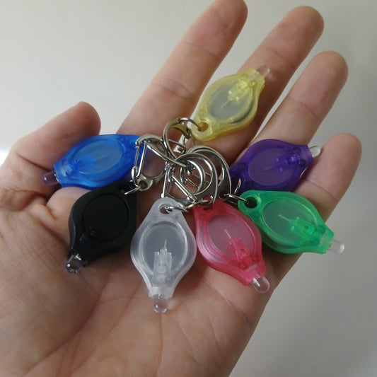 Color LED Keychain Light