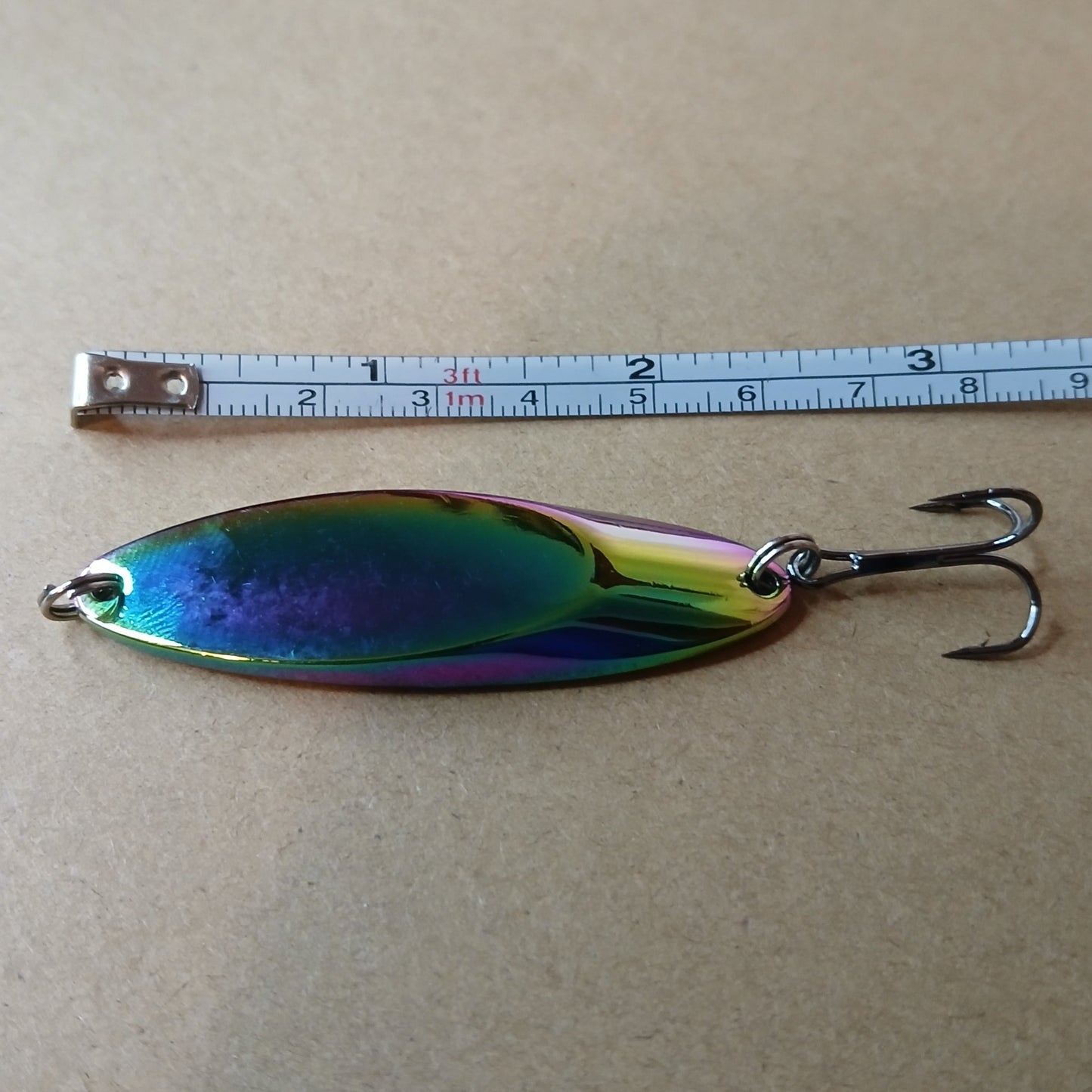 3-Pack Casting Spoons Gold Silver NeoChrome 2oz-1/16oz with Treble Hook