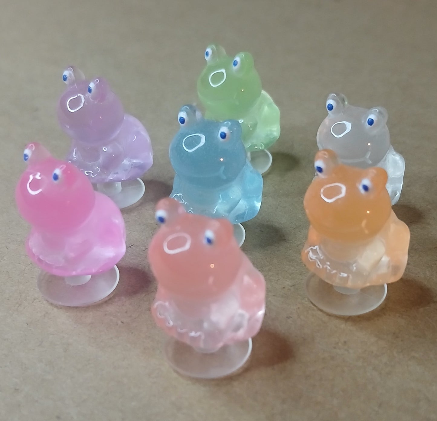 Glow In The Dark Frog Shoe Charms