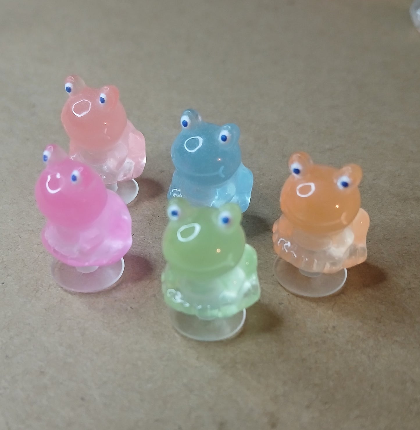 Glow In The Dark Frog Shoe Charms