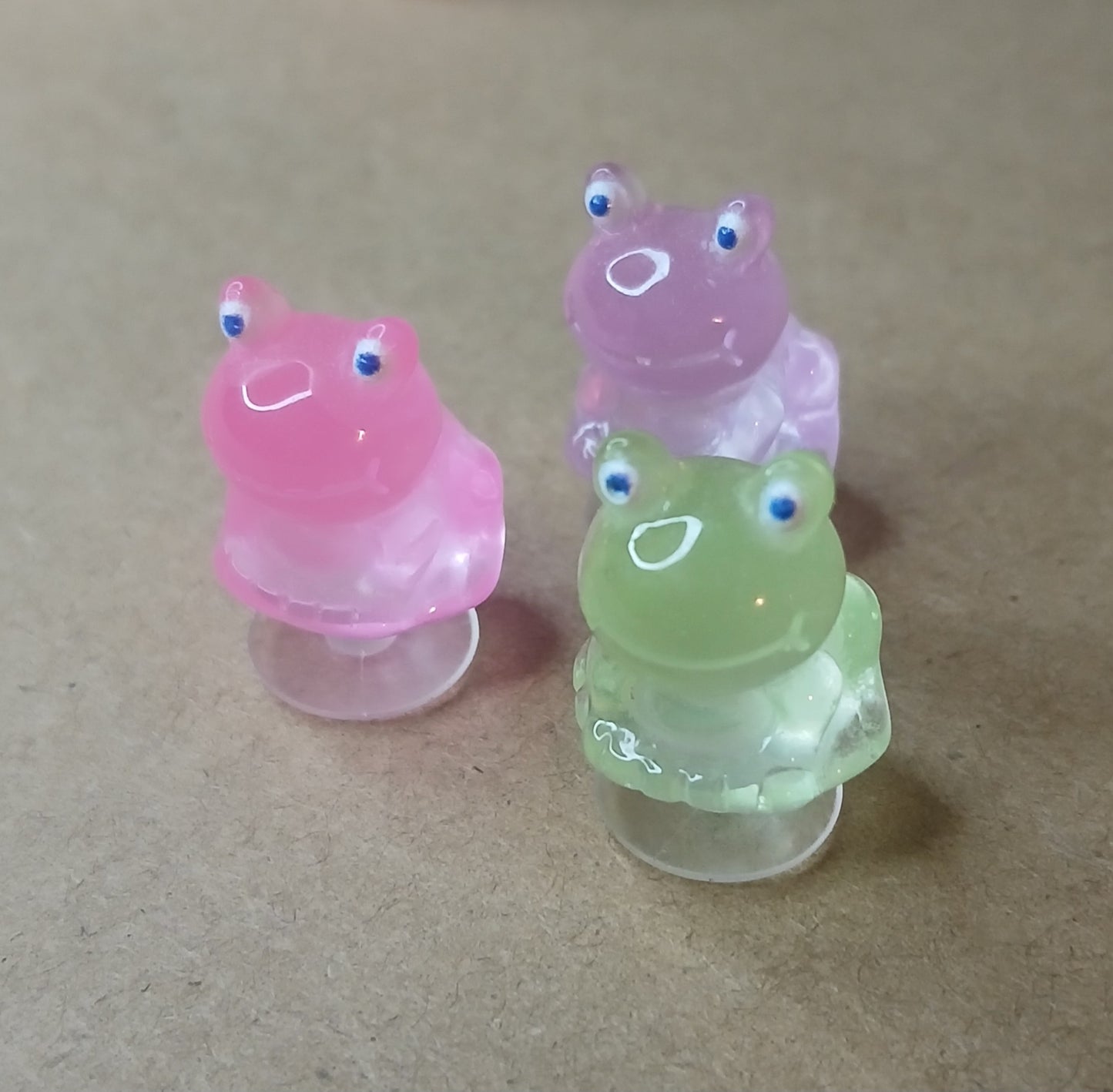 Glow In The Dark Frog Shoe Charms