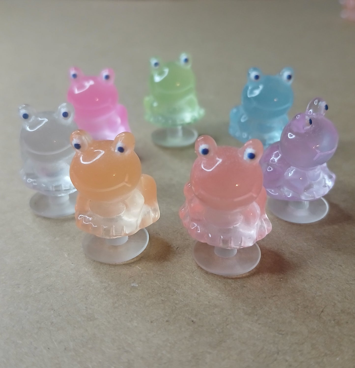 Glow In The Dark Frog Shoe Charms