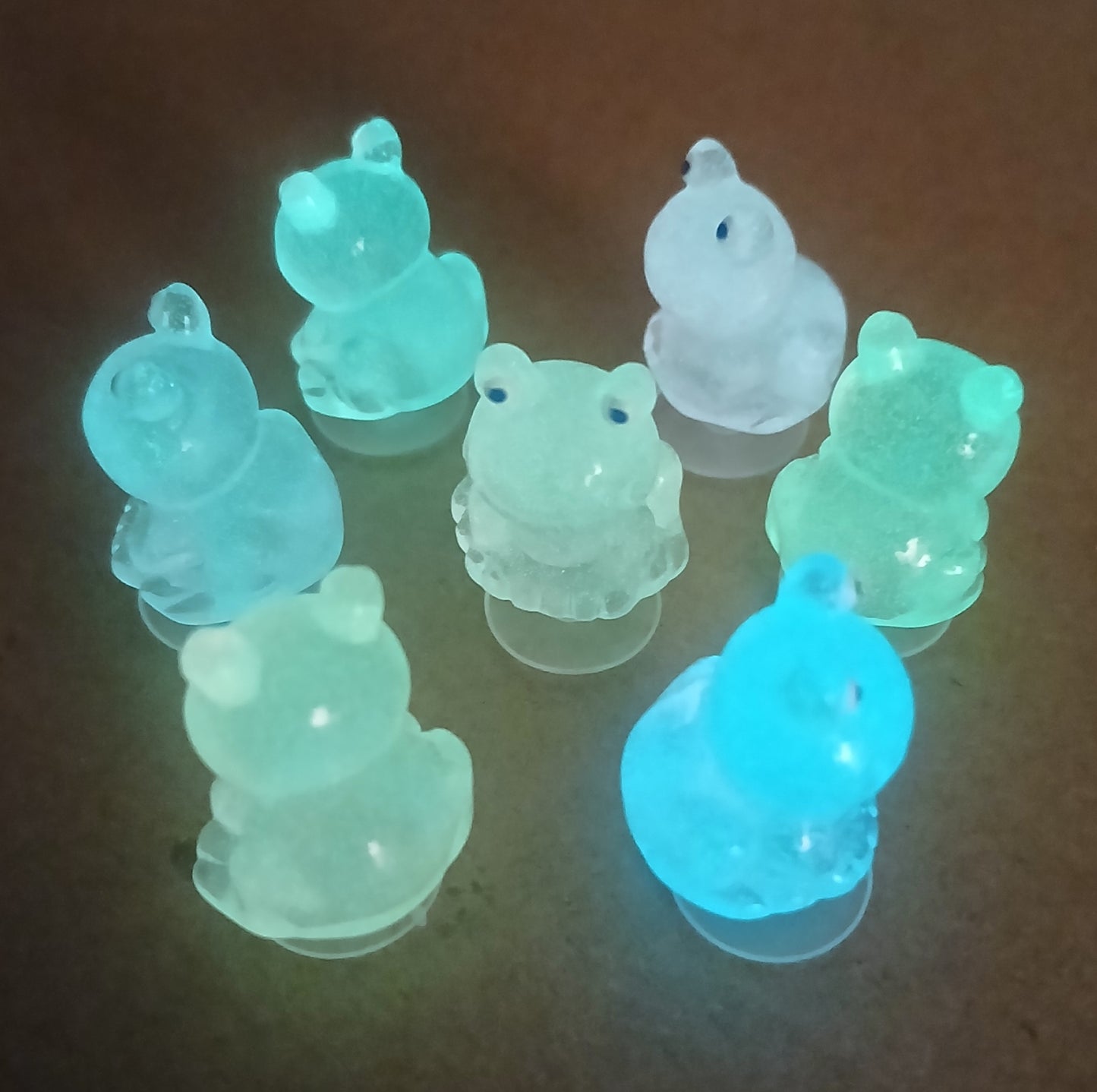 Glow In The Dark Frog Shoe Charms