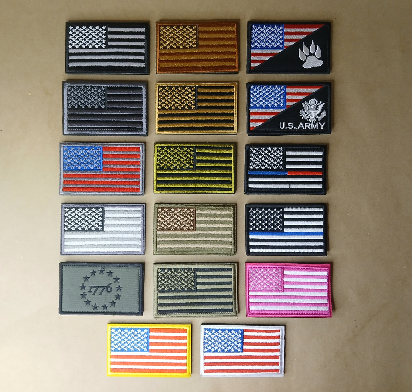 USA Flag Velcro Tactical Patches