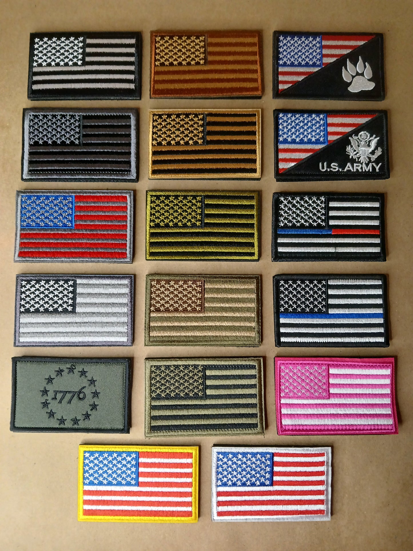 USA Flag Velcro Tactical Patches