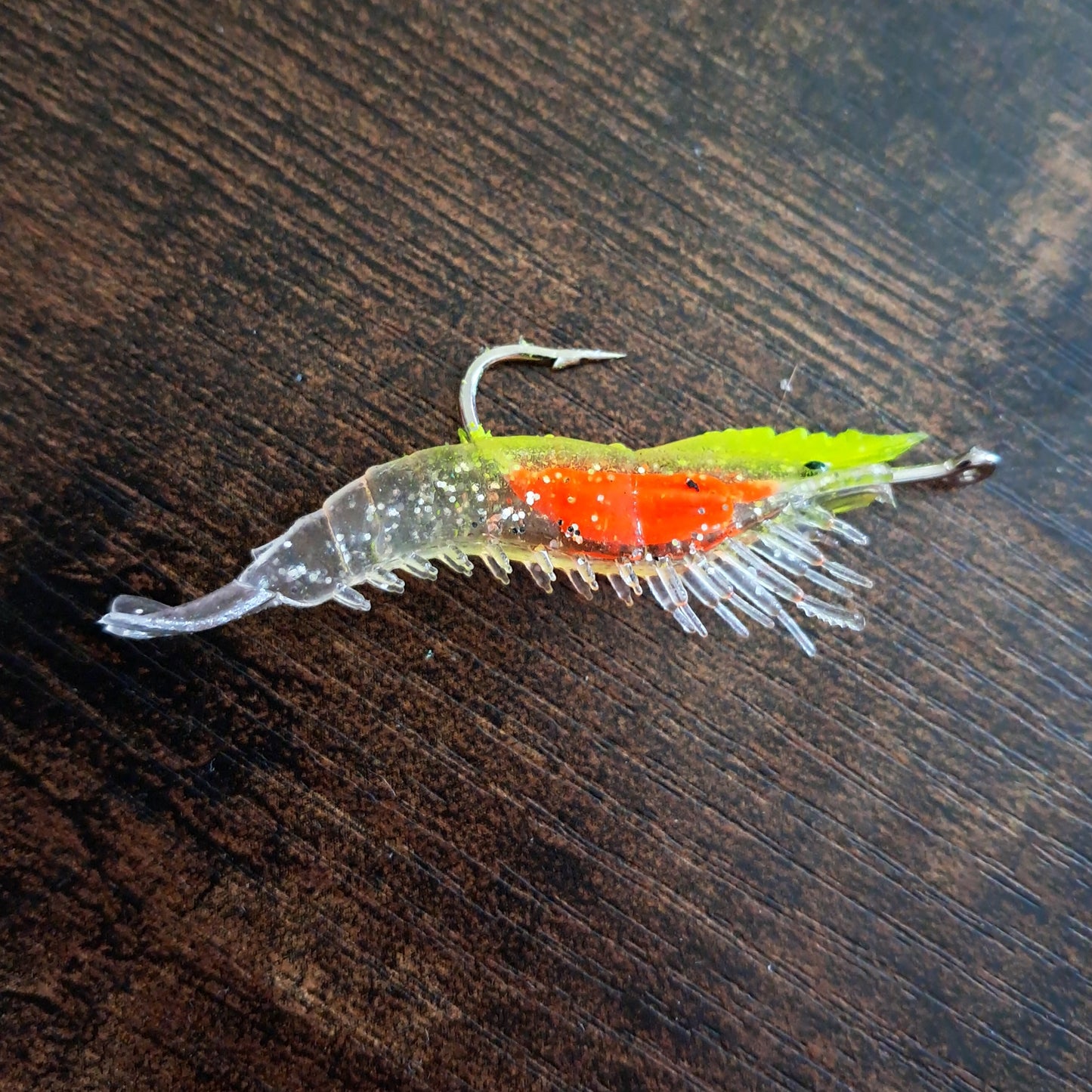 15 Pack Weighted Shrimp Lure Bionic Swim Bait 1/10th Oz