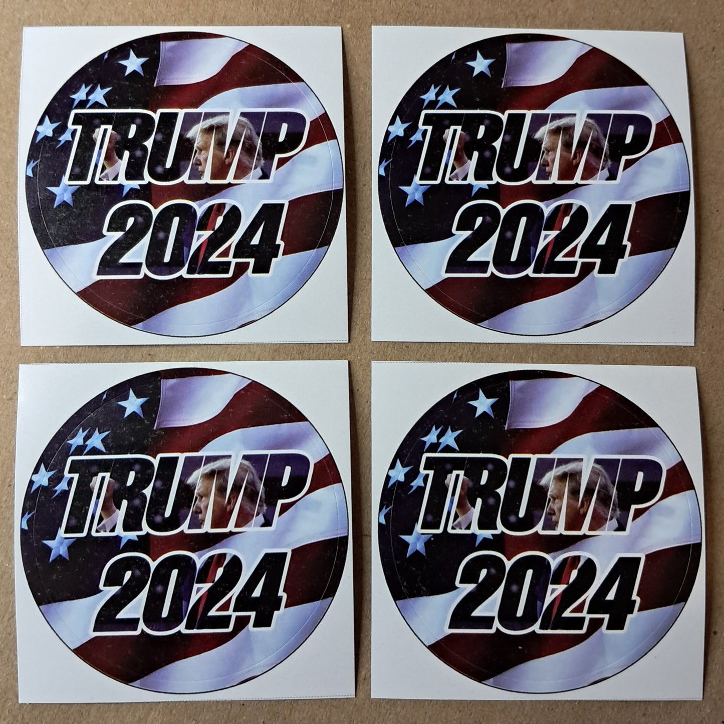 50 Pack Trump 2024 Stickers 2-inch Round