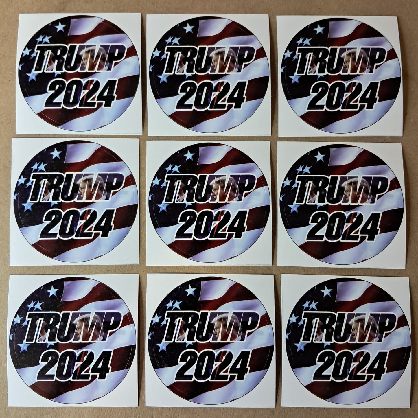 50 Pack Trump 2024 Stickers 2-inch Round