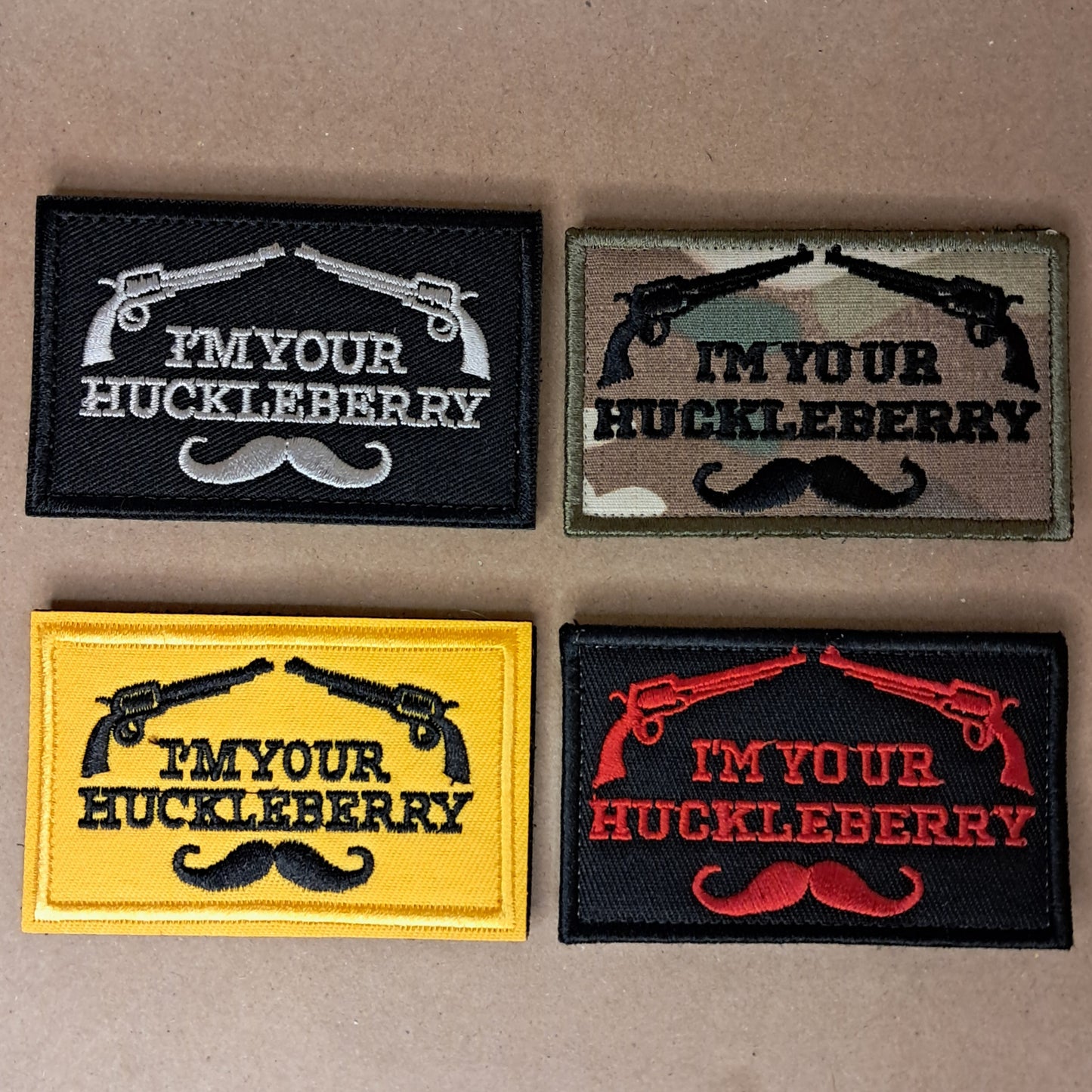 Velcro Patch - I'm Your Huckleberry - Embroidered Hook and Loop 3x2 inch Tactical Patch