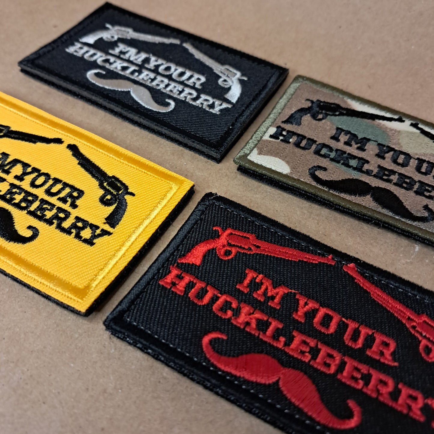 Velcro Patch - I'm Your Huckleberry - Embroidered Hook and Loop 3x2 inch Tactical Patch