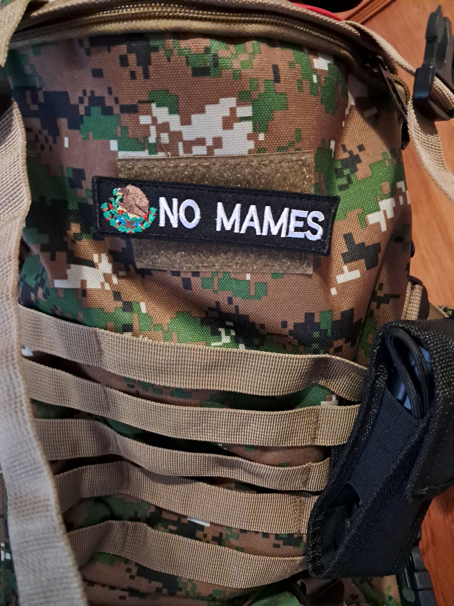 No Mames - Mexico Velcro Patch Hook and Loop Tactical Moral Badge 1x4 inch