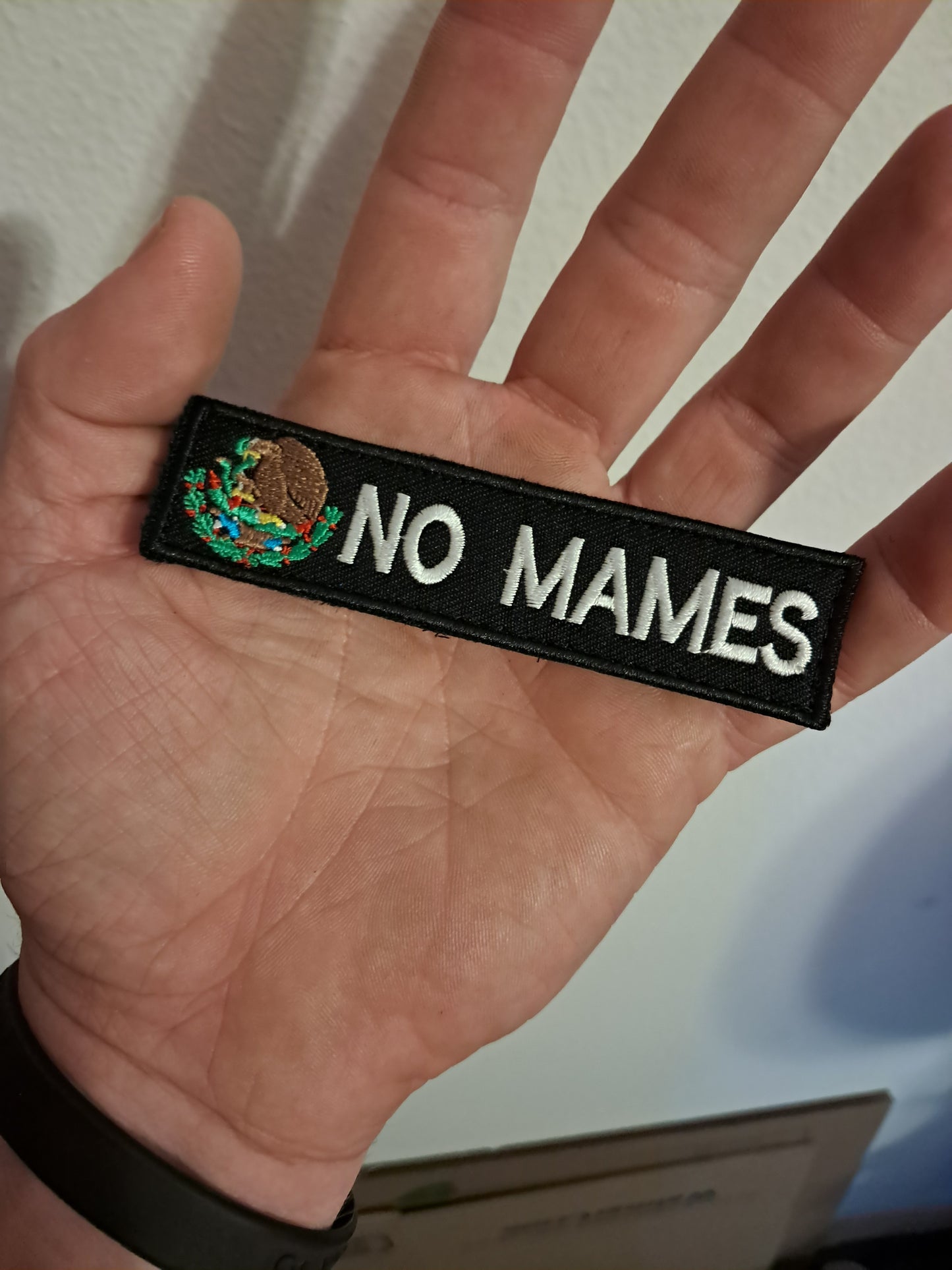 No Mames - Mexico Velcro Patch Hook and Loop Tactical Moral Badge 1x4 inch