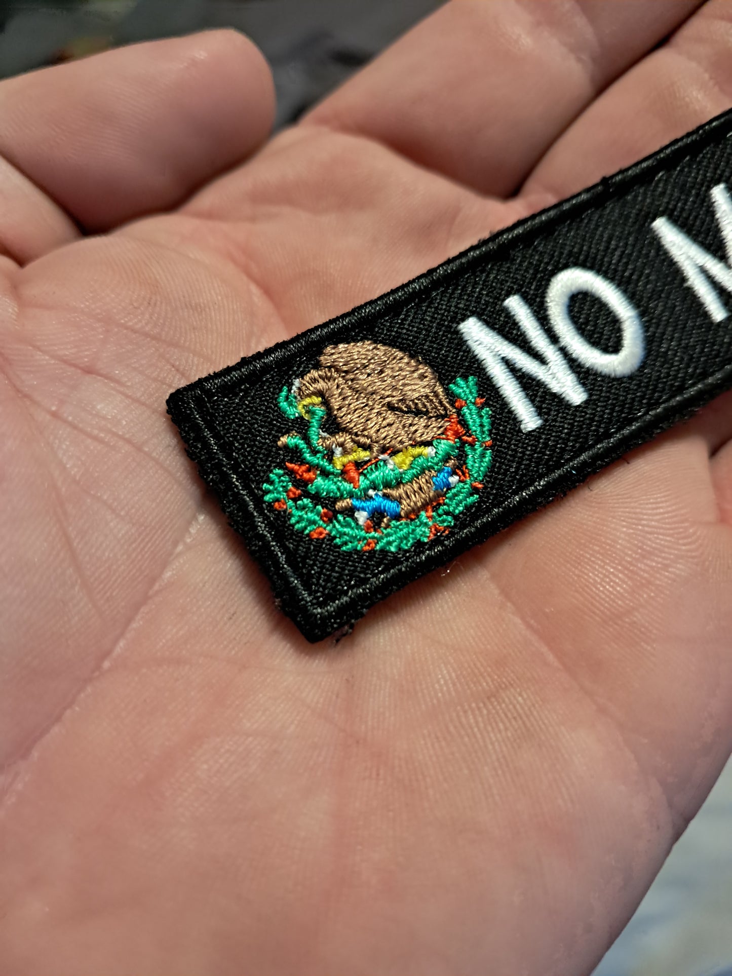 No Mames - Mexico Velcro Patch Hook and Loop Tactical Moral Badge 1x4 inch